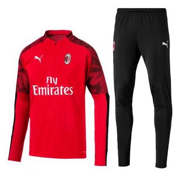 Chandal AC Milan 2019 2020 Rojo Negro